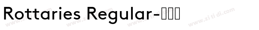 Rottaries Regular字体转换